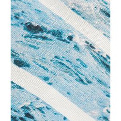 Pine Kids Sleeveless Biowashed T-Shirt Sea Print - Blue