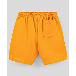 Pine Kids Half Sleeves Biowashed T-Shirt & Shorts Set Football & Play Print - Orange White
