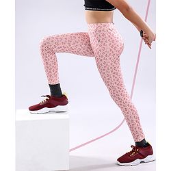 Pine Active Full Length Printed Legging - Pink