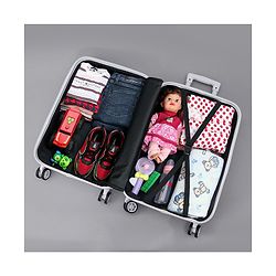 Pine Kids Trolley Luggage Bags - Sea Green 22 inch| Shock Resistant| Telescopic Handle| Water Resistant| Easy Zipper Closure| Durable Wheels