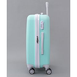 Pine Kids Trolley Luggage Bags - Sea Green 22 inch| Shock Resistant| Telescopic Handle| Water Resistant| Easy Zipper Closure| Durable Wheels