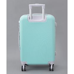 Pine Kids Trolley Luggage Bags - Sea Green 22 inch| Shock Resistant| Telescopic Handle| Water Resistant| Easy Zipper Closure| Durable Wheels