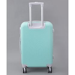 Pine Kids Trolley Luggage Bags - Sea Green 22 inch| Shock Resistant| Telescopic Handle| Water Resistant| Easy Zipper Closure| Durable Wheels