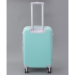 Pine Kids Trolley Luggage Bags - Sea Green 22 inch| Shock Resistant| Telescopic Handle| Water Resistant| Easy Zipper Closure| Durable Wheels