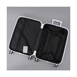 Pine Kids Trolley Luggage Bags White - 22 inch| Shock Resistant| Telescopic Handle| Water Resistant| Easy Zipper Closure| Durable Wheels