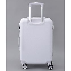 Pine Kids Trolley Luggage Bags White - 22 inch| Shock Resistant| Telescopic Handle| Water Resistant| Easy Zipper Closure| Durable Wheels