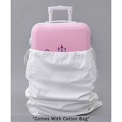Pine Kids Trolley Luggage Bags Pink - 22 inch| Shock Resistant| Telescopic Handle| Water Resistant| Easy Zipper Closure| Durable Wheels
