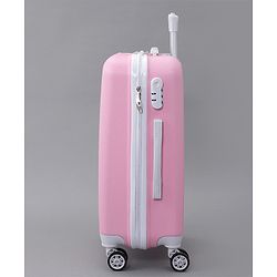 Pine Kids Trolley Luggage Bags Pink - 22 inch| Shock Resistant| Telescopic Handle| Water Resistant| Easy Zipper Closure| Durable Wheels