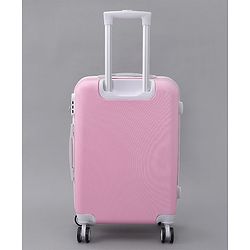 Pine Kids Trolley Luggage Bags Pink - 22 inch| Shock Resistant| Telescopic Handle| Water Resistant| Easy Zipper Closure| Durable Wheels