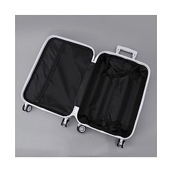 Pine Kids Trolley Luggage Bags White - 22.8 inch| Shock Resistant| Telescopic Handle| Water Resistant| Easy Zipper Closure| Durable Wheels