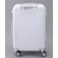 Pine Kids Trolley Luggage Bags White - 22.8 inch| Shock Resistant| Telescopic Handle| Water Resistant| Easy Zipper Closure| Durable Wheels