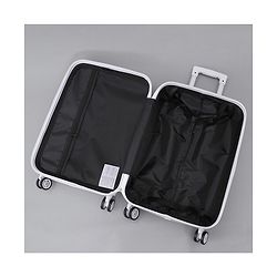 Pine Kids Trolley Luggage Bags White - 22 inch| Shock Resistant| Telescopic Handle| Water Resistant| Easy Zipper Closure| Durable Wheels| Number Lock