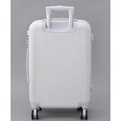 Pine Kids Trolley Luggage Bags White - 22 inch| Shock Resistant| Telescopic Handle| Water Resistant| Easy Zipper Closure| Durable Wheels| Number Lock