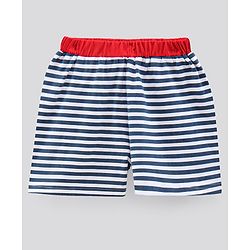 Pine Kids Short Sleeves Biowash Night Suit - Blue White