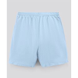 Pine Kids Biowashed Half Puff Sleeves Night Suit - Blue