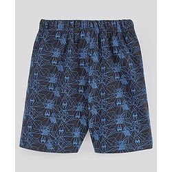 Pine Kids Bio-Washed Half Sleeves Cotton Shorts Set Marvel Spiderman Printed - Blue