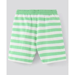 Pine Kids Biowashed Striped Shorts Pack of 2 - Green