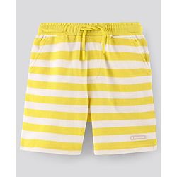 Pine Kids Bio Washed Knee Length Shorts Pack of 2 - Blue Yellow