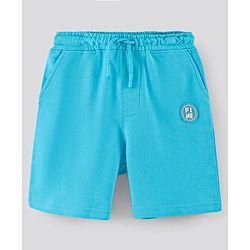 Pine Kids Bio Washed Knee Length Shorts Pack of 2 - Blue Yellow
