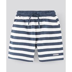 Pine Kids Biowashed Striped Shorts Pack of 2 - Orange Blue