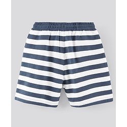Pine Kids Biowashed Striped Shorts Pack of 2 - Orange Blue