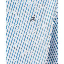 Pine Active Skin Friendly & Breathable Half Sleeves Sportswear T-Shirt- Blue & White