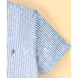 Pine Active Skin Friendly & Breathable Half Sleeves Sportswear T-Shirt- Blue & White