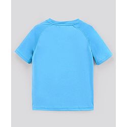 Pine Active Half Sleeves Athlete Print T Shirt - Blue