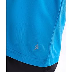 Pine Active Skin Friendly & Breathable Half Sleeves T-Shirt Text Printed - Blue