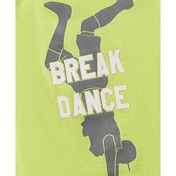 Pine Kids Sleeveless Biowashed T-Shirt Text Print - Green