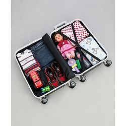 Pine Kids Trolley Luggage Bags Black - 22 inch| Shock Resistant| Telescopic Handle| Water Resistant| Easy Zipper Closure| Durable Wheels| Number Lock