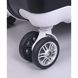 Pine Kids Trolley Luggage Bags Black - 22 inch| Shock Resistant| Telescopic Handle| Water Resistant| Easy Zipper Closure| Durable Wheels| Number Lock