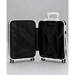 Pine Kids Trolley Luggage Bags Black - 22 inch| Shock Resistant| Telescopic Handle| Water Resistant| Easy Zipper Closure| Durable Wheels| Number Lock