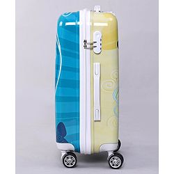 Pine Kids Trolley Luggage Bags Blue - 22 inch| Shock Resistant| Telescopic Handle| Water Resistant| Easy Zipper Closure| Durable Wheels| Number Lock