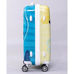 Pine Kids Trolley Luggage Bags Blue - 22 inch| Shock Resistant| Telescopic Handle| Water Resistant| Easy Zipper Closure| Durable Wheels| Number Lock