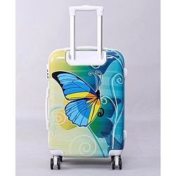 Pine Kids Trolley Luggage Bags Blue - 22 inch| Shock Resistant| Telescopic Handle| Water Resistant| Easy Zipper Closure| Durable Wheels| Number Lock
