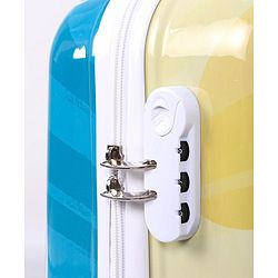Pine Kids Trolley Luggage Bags Blue - 22 inch| Shock Resistant| Telescopic Handle| Water Resistant| Easy Zipper Closure| Durable Wheels| Number Lock
