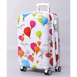 Pine Kids Trolley Luggage Bags White - 22 inch