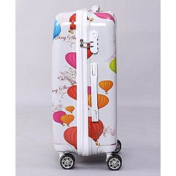 Pine Kids Trolley Luggage Bags White - 22 inch