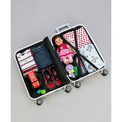 Pine Kids Trolley Luggage Bags White - 22 inch