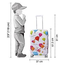 Pine Kids Trolley Luggage Bags White - 22 inch