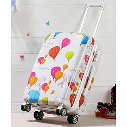 Pine Kids Trolley Luggage Bags White - 22 inch