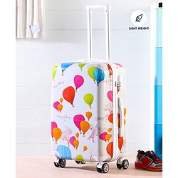 Pine Kids Trolley Luggage Bags White - 22 inch