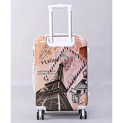 Pine Kids Trolley Luggage Bags Brown - 22 inch| Shock Resistant| Telescopic Handle| Water Resistant| Easy Zipper Closure| Durable Wheels| Number Lock