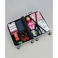 Pine Kids Trolley Luggage Bags Brown - 22 inch| Shock Resistant| Telescopic Handle| Water Resistant| Easy Zipper Closure| Durable Wheels| Number Lock