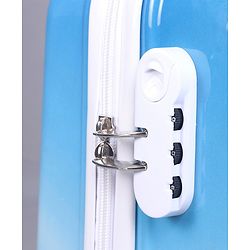 Pine Kids Trolley Luggage Bags Blue - 22 inch| Shock Resistant| Telescopic Handle| Water Resistant| Easy Zipper Closure| Durable Wheels| Number Lock
