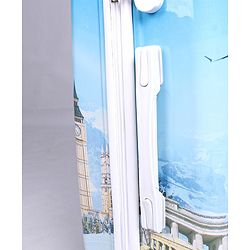 Pine Kids Trolley Luggage Bags Blue - 22 inch| Shock Resistant| Telescopic Handle| Water Resistant| Easy Zipper Closure| Durable Wheels| Number Lock