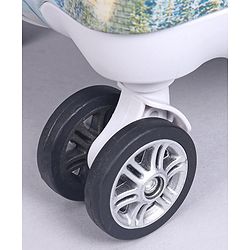 Pine Kids Trolley Luggage Bags Blue - 22 inch| Shock Resistant| Telescopic Handle| Water Resistant| Easy Zipper Closure| Durable Wheels| Number Lock