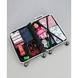 Pine Kids Trolley Luggage Bags Black - 22 inch