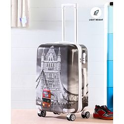 Pine Kids Trolley Luggage Bags Black - 22 inch
